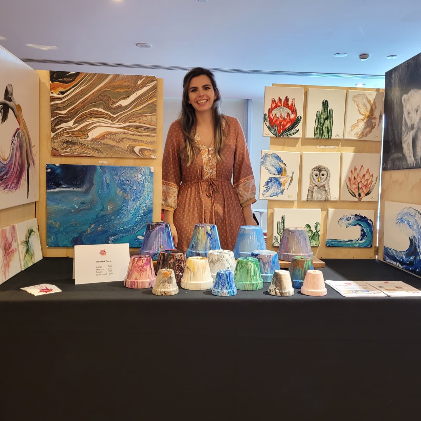 Sonia at her market stall