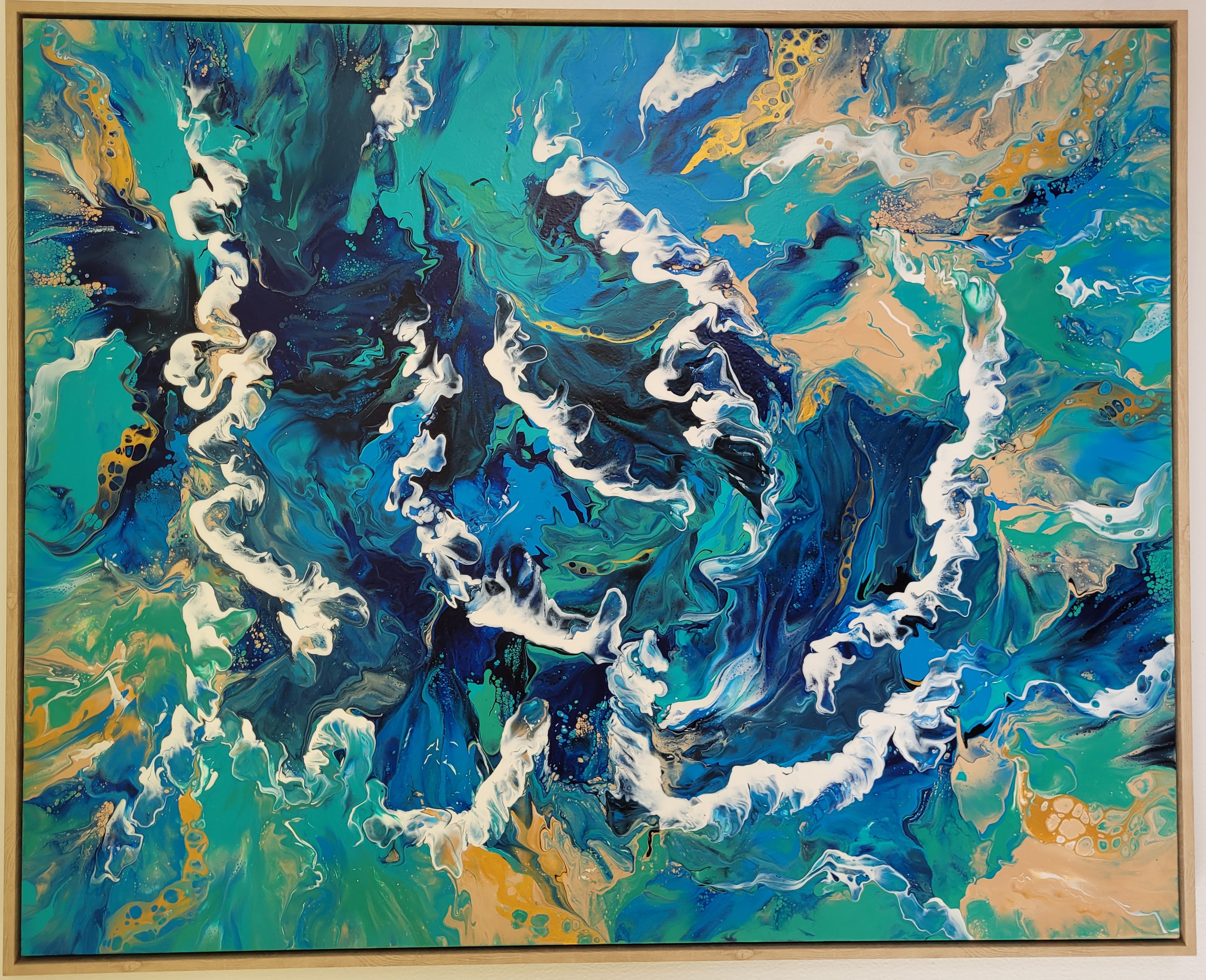 Acrylic pour artwork 3