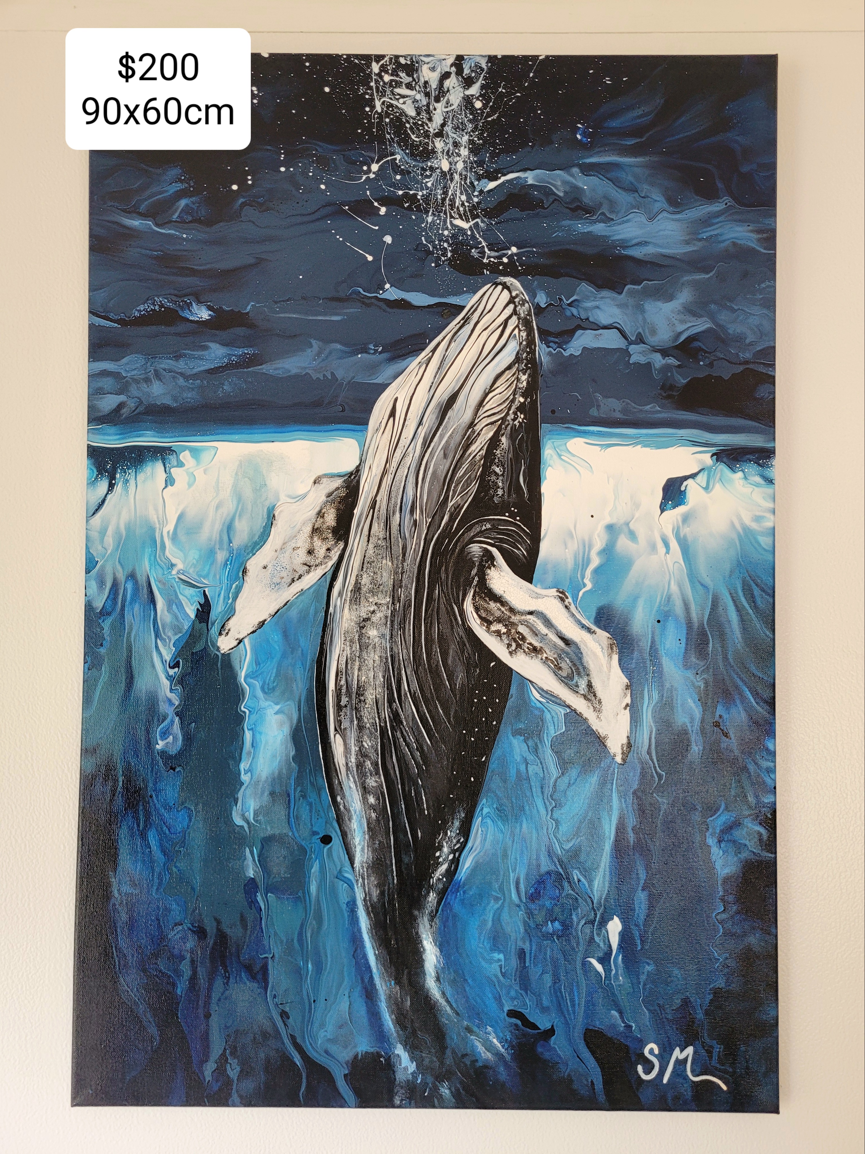 Whale artwork